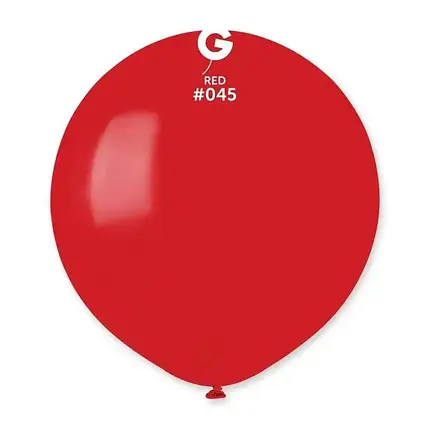 Латексна повітряна кулька  (44см) RED (#045) GEMAR